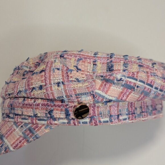 Chic Pink Tweed Newsboy Cap Cato Designs NWT - Picture 4 of 7
